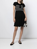 Thumbnail for your product : RED Valentino Pleat-Detailing Ribbed Dress