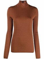 Thumbnail for your product : Nina Ricci High Neck Ribbed Top