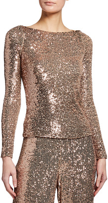 rose sequin top