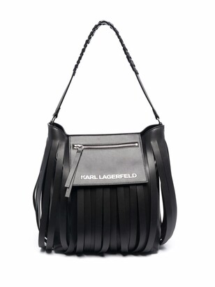 Karl Lagerfeld Paris K/Fringe Hobo bag