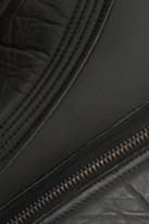 Thumbnail for your product : Rick Owens LILIES neoprene-backed leather jacket