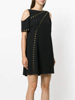 Thumbnail for your product : Versace studded cold shoulder dress