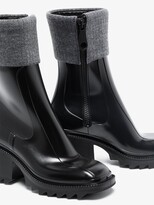 Thumbnail for your product : Chloé Betty 50 Ribbed Knit Cuff Rain Boots