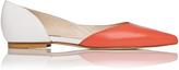 Thumbnail for your product : LK Bennett Hope Leather Colour Block Point Toe Flat