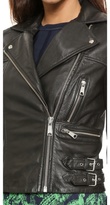 Thumbnail for your product : Whistles Dylan Leather Biker Jacket