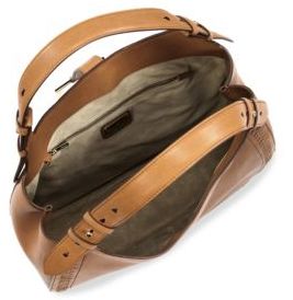 Ferragamo Large Perrine Gancio Bracelet Leather Hobo Bag
