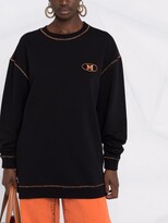 Thumbnail for your product : M Missoni Logo-Embroidered Cotton Sweatshirt