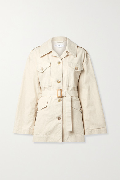 cream canvas jacket