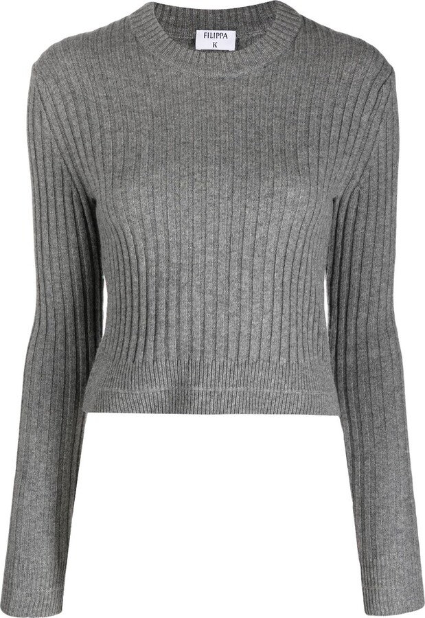 Filippa K Crew-Neck Ribbed Wool Sweatshirt - ShopStyle