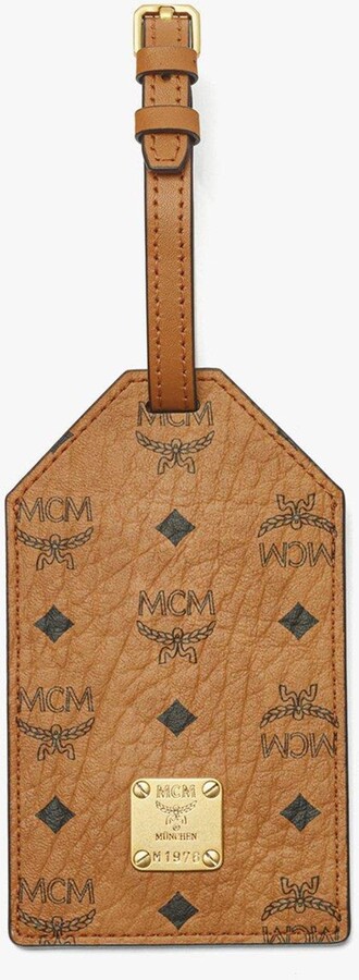 MCM Ottomar Luggage Tag in Visetos