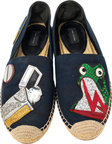 Thumbnail for your product : Marc Jacobs Black Canvas Espadrille Flats Size 38