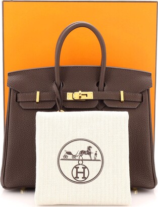Hermès, Chocolat Togo Birkin with Gold Hardware