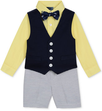 Nautica 4-Pc. Shirt, Vest, Shorts & Bow Tie Set, Toddler & Little Boys (2-7)