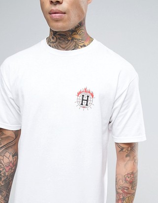 HUF x Thrasher Logo T-Shirt With Back Print