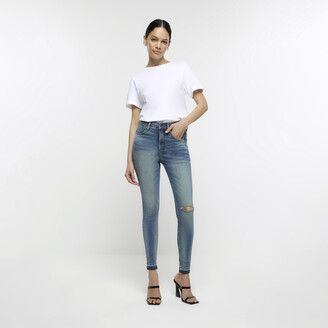 High Waisted Super Shaping Skinny Flared Jeans