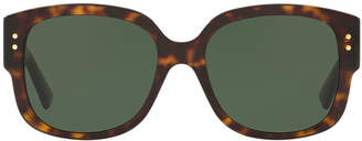 Christian Dior Ladydiorstuds 54 Black Cat Sunglasses