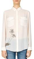 Thumbnail for your product : The Kooples Sheer Palm Embroidered Shirt