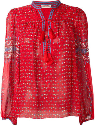 Ulla Johnson paisley print tassel detail blouse