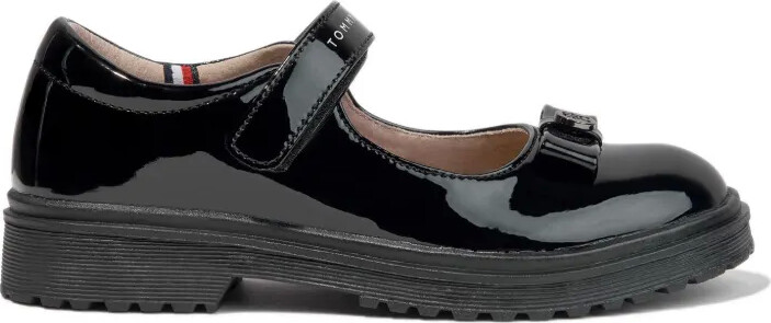 Tommy Hilfiger Junior Bow patent faux-leather ballerina shoes