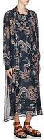Thumbnail for your product : Isabel Marant Women's Dalika Silk Georgette Dress - Blue