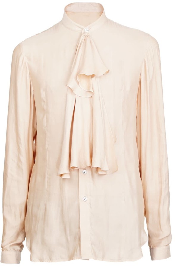 Jiri Kalfar Nude Shirt With Jabot ShopStyle