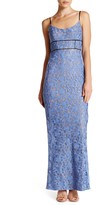 Thumbnail for your product : ABS by Allen Schwartz Scoop Neck Lace Gown