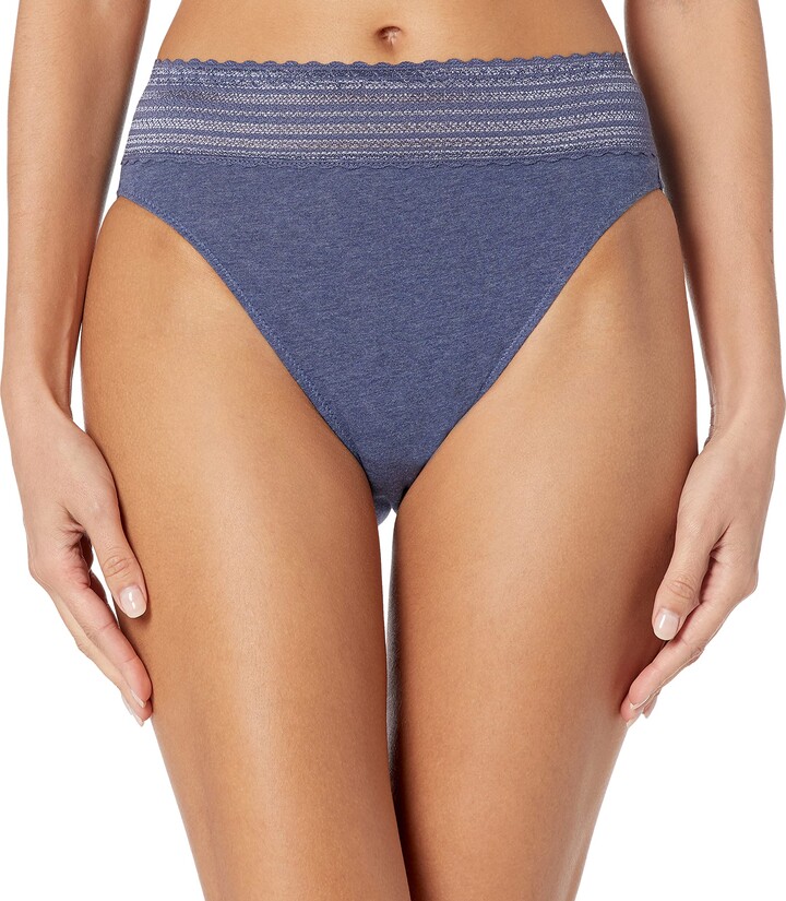 Warner's No Pinching No Problem Cotton Lace HiCut Panty ShopStyle