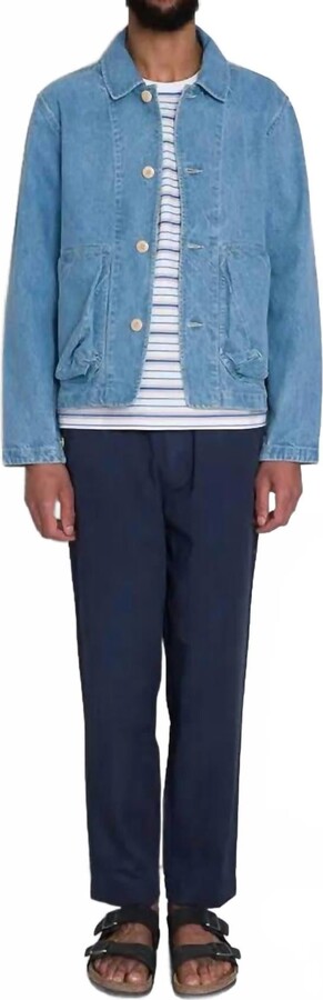 Folk Assembly Summer Twill Pants In Navy