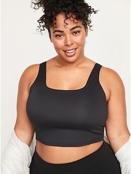 Old Navy PowerSoft Cropped Ribbed Shelf-Bra Tank Top for Women - ShopStyle