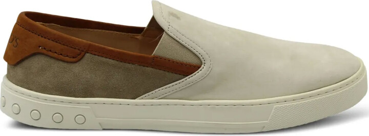 Tod's Vintage Suede Slip-On Sneakers