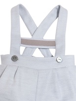 Thumbnail for your product : La Stupenderia Cotton Piqué Bodysuit & Wool Overalls