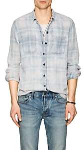 John Varvatos Men's Reversible Cotton Shirt - Blue