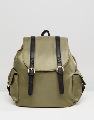 ASOS Backpack With Front Tab Detail