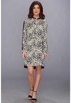 Thumbnail for your product : DKNY DKNYC L/S Button Through Dress w/ Self Tie Belt
