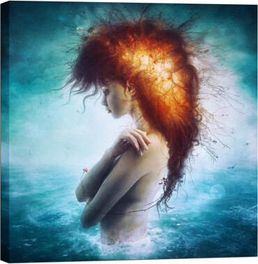 Cortesi Home "Nirvana" by Mario Sanchez Nevado Graphic Art on Wrapped Canvas