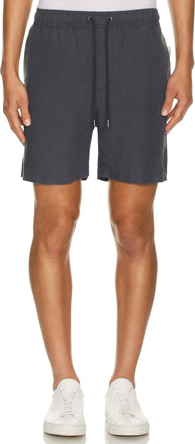 Onia Air Linen Pull On Short 6 Shorts in Charcoal