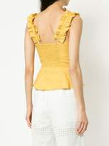 Thumbnail for your product : SUBOO Biscay ruffled bodice top