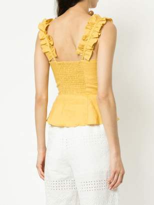 SUBOO Biscay ruffled bodice top