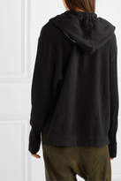 Thumbnail for your product : Bassike Waffle-knit Cotton Hoodie - Black
