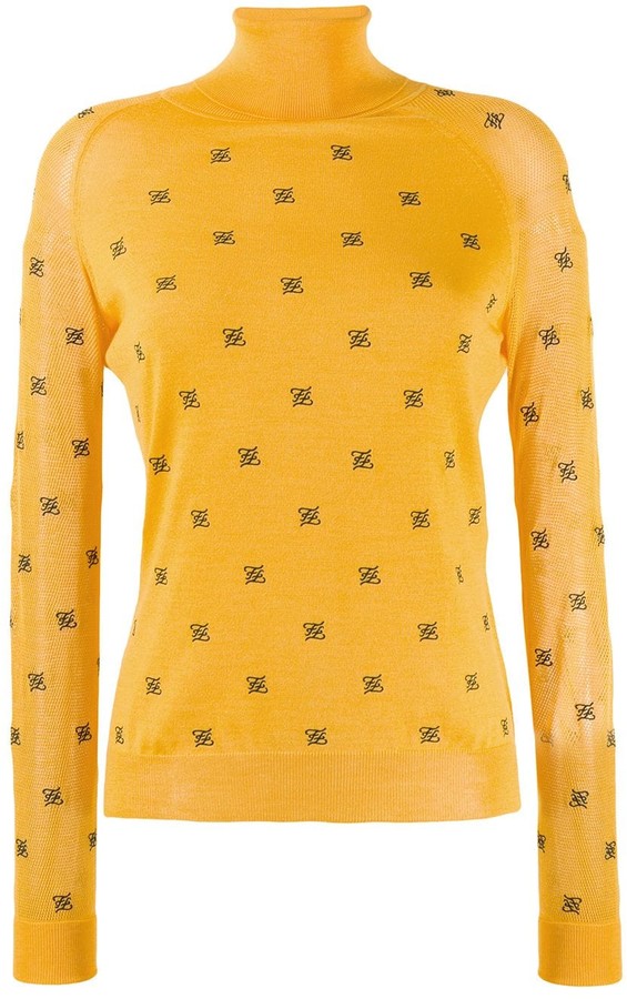 fendi yellow sweater