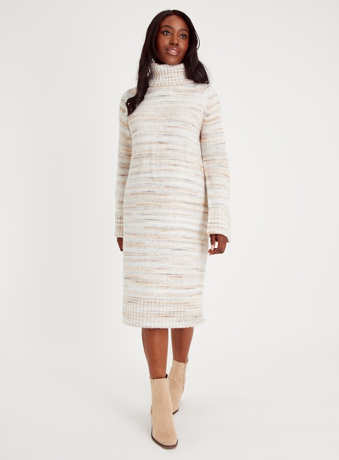 Tu Oatmeal Knitted Jumper Dress - ShopStyle