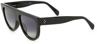 Celine 58MM Flat-Top Round Shield Sunglasses