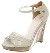 Thumbnail for your product : Fendi Suede Wedge Sandals