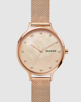 Thumbnail for your product : Skagen Anita Rose Gold-Tone Analogue Watch
