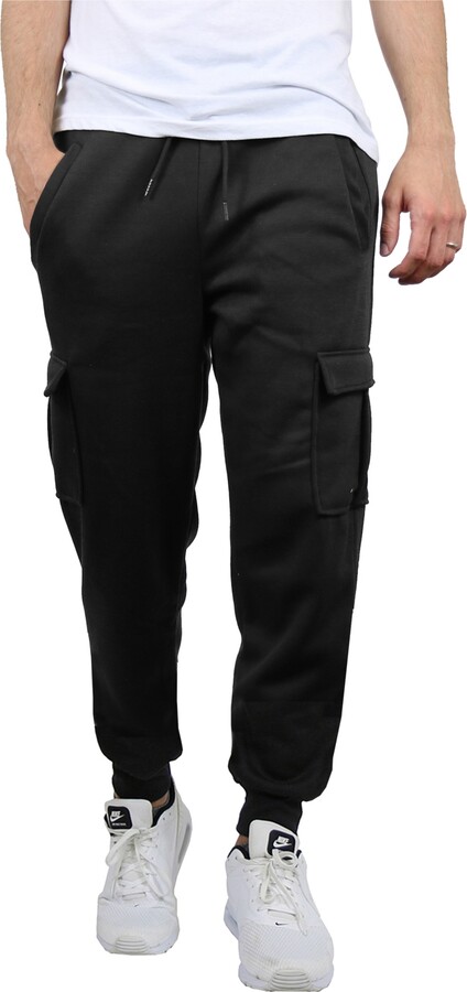 Blue Ice Men's Heavyweight Fleece-Lined Cargo Jogger Sweatpants
