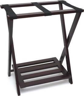 Lipper Folding Wood Luggage Rack