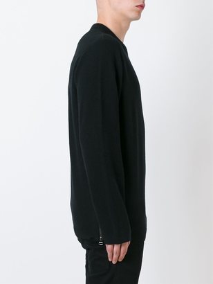 Laneus zip detail sweatshirt