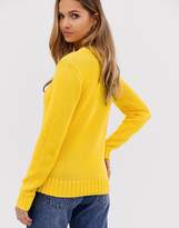 Thumbnail for your product : Polo Ralph Lauren flag logo cable knit jumper