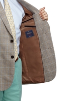 Thumbnail for your product : Brooks Brothers Madison Fit Tan Plaid with Blue Deco Sport Coat