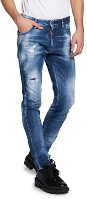 DSQUARED2 Cool Guy Country Wash Distressed Paint Splatter Jeans